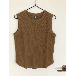 ユニクロ(UNIQLO)のワッフルTシャツ  ノースリーブ(タンクトップ)