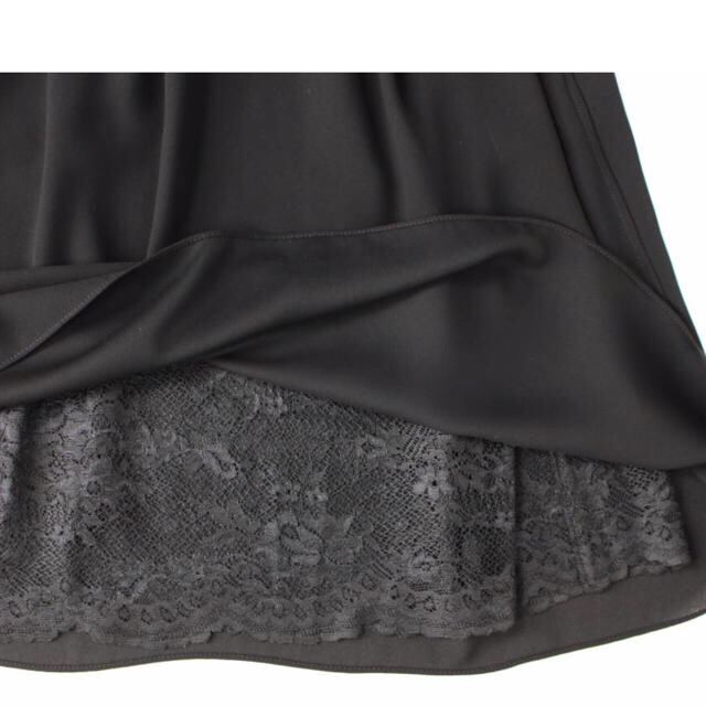 SOIR - 新品9号カラーフォーマル スカート 結婚式 黒 シフォン SOIR - 新品9号カラーフォーマル スカート 結婚式 黒 シフォン