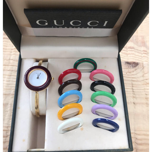 Gucci(グッチ)のGUCCI レディース チェンジベゼル 腕時計 レディースのファッション小物(腕時計)の商品写真