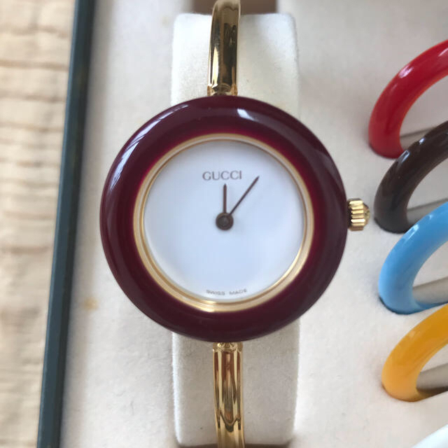 Gucci(グッチ)のGUCCI レディース チェンジベゼル 腕時計 レディースのファッション小物(腕時計)の商品写真