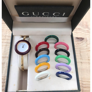 グッチ(Gucci)のGUCCI レディース チェンジベゼル 腕時計(腕時計)