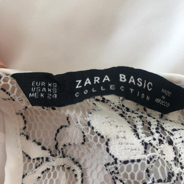 ZARA(ザラ)のy14様ザラ レースフリル付きカットソー レディースのトップス(カットソー(半袖/袖なし))の商品写真