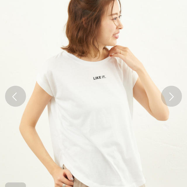 ロゴ刺繍Tシャツ レディースのトップス(Tシャツ(半袖/袖なし))の商品写真