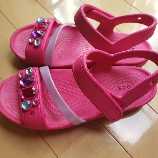 crocs(クロックス)のmipiy's様専用クロックス　姫サンダル20センチ キッズ/ベビー/マタニティのキッズ靴/シューズ(15cm~)(サンダル)の商品写真