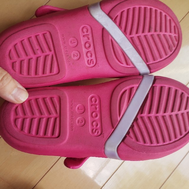 crocs(クロックス)のmipiy's様専用クロックス　姫サンダル20センチ キッズ/ベビー/マタニティのキッズ靴/シューズ(15cm~)(サンダル)の商品写真