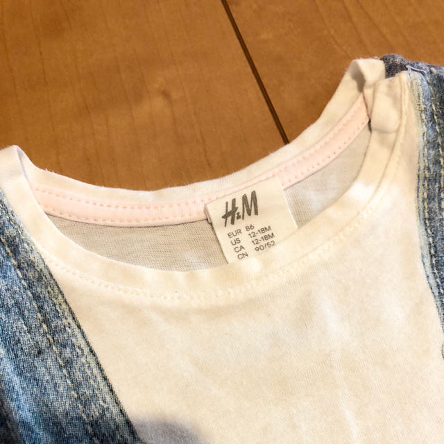 H&M(エイチアンドエム)のサイズ 85＊トロンプルイユワンピース・チュニック＊H&M キッズ/ベビー/マタニティのベビー服(~85cm)(ワンピース)の商品写真