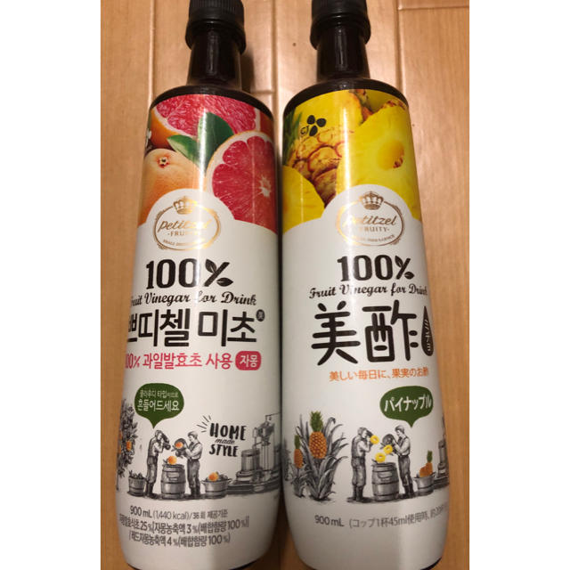 美酢  ミチョ  パイナップル  グレープフルーツ2本組 食品/飲料/酒の飲料(ソフトドリンク)の商品写真