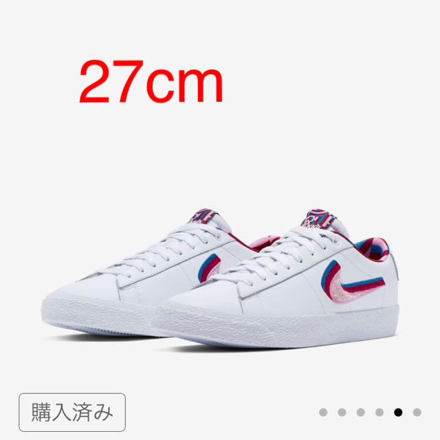 27cm Parra × Nike SB BLAZER LOW GT QS