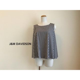 ジェイアンドエムデヴィッドソン(J&M DAVIDSON)のJ&M DAVIDSON ギンガムチェックブラウス(シャツ/ブラウス(半袖/袖なし))