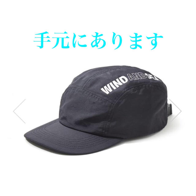 wind and sea NYLON JET CAP SEA / BLACK