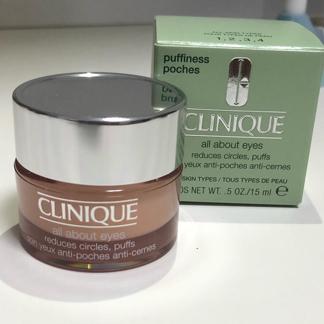 CLINIQUE(クリニーク)のクリニーク オールアバウトアイ 15ml 未使用 2個 コスメ/美容のスキンケア/基礎化粧品(アイケア/アイクリーム)の商品写真