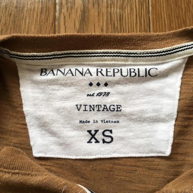 Banana Republic(バナナリパブリック)の【中古】バナナ・リパブリック ヘンリーネックシャツ（サイズ：S相当） メンズのトップス(Tシャツ/カットソー(半袖/袖なし))の商品写真