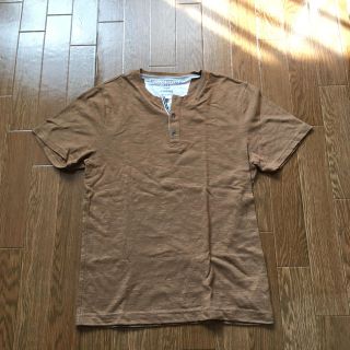 バナナリパブリック(Banana Republic)の【中古】バナナ・リパブリック ヘンリーネックシャツ（サイズ：S相当）(Tシャツ/カットソー(半袖/袖なし))