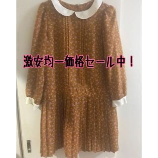 ジエンポリアム(THE EMPORIUM)の699円均一❤️エンポリ♬ガーリーワンピース マスタード(ひざ丈ワンピース)