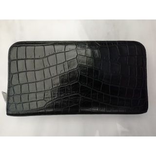 サンローラン(Saint Laurent)のSAINT LAURENT　クロコダイル型押し長財布　サンローラン(長財布)