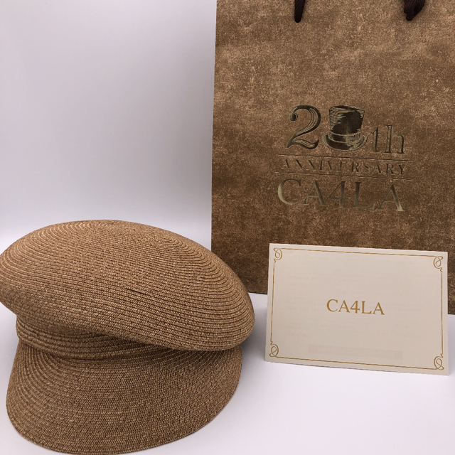 品質検査済 - CA4LA 【サイズ調整付き】CA4LA キャスケット BRAID MAY  麦わら帽子/ストローハット