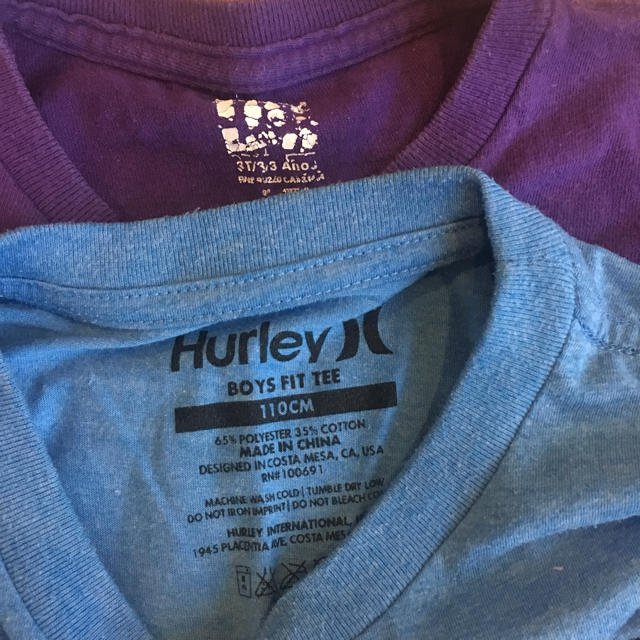 Hurley(ハーレー)の2枚セット キッズ/ベビー/マタニティのキッズ服男の子用(90cm~)(Tシャツ/カットソー)の商品写真