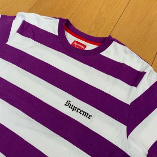 シュプリーム(Supreme)のSupreme Old English Striped Top 15SS(Tシャツ/カットソー(半袖/袖なし))