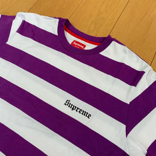 シュプリーム(Supreme)のSupreme Old English Striped Top 15SS(Tシャツ/カットソー(半袖/袖なし))