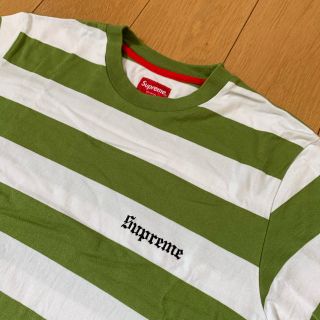 シュプリーム(Supreme)のSupreme Old English Striped Top 15SS(Tシャツ/カットソー(半袖/袖なし))