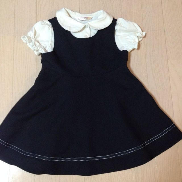 お受験ワンピースとブラウスセット キッズ/ベビー/マタニティのキッズ服女の子用(90cm~)(ワンピース)の商品写真