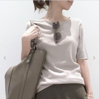 アパルトモンドゥーズィエムクラス(L'Appartement DEUXIEME CLASSE)のSilk＊CTNハンソデTOPS(ニット/セーター)