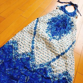 オゾック(OZOC)のOZOC❤エスニック花柄マキシワンピース(ロングワンピース/マキシワンピース)