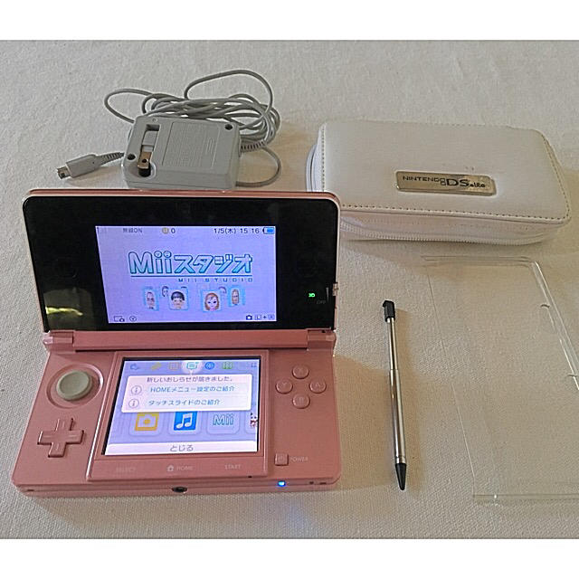 ニンテンドー3DS - ニンテンドー3DS ミスティピンク 3ds 3DS 充電器