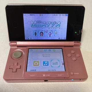 ニンテンドー3DS ミスティピンク 3ds 3DS 充電器付き 美品