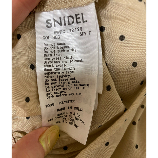 SNIDEL(スナイデル)のスナイデル ドットDOTワンピース レディースのワンピース(ロングワンピース/マキシワンピース)の商品写真