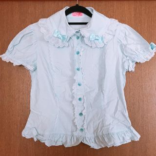 アンジェリックプリティー(Angelic Pretty)のAngelicPretty 半袖ブラウス サックス(シャツ/ブラウス(半袖/袖なし))