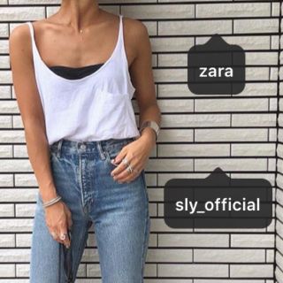 ザラ(ZARA)のザラ ZARA キャミ タンクトップ ブラック 新品(タンクトップ)