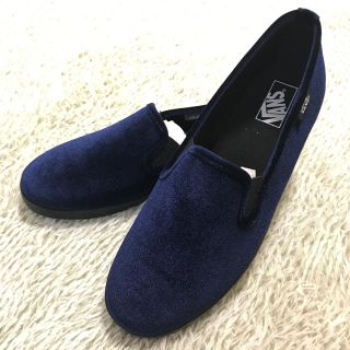 VANS - vans バンズ スリッポン ネイビー スウェード スニーカーの通販