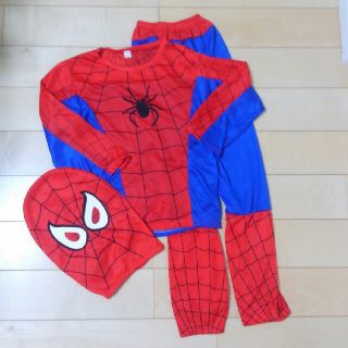 マーベル(MARVEL)のスパイダーマン　コスプレ　キッズ　M(衣装)