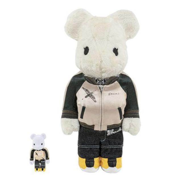 sacai(サカイ)のsacai BE@RBRICK 100％ & 400％ サカイ ベアブリック エンタメ/ホビーのフィギュア(その他)の商品写真