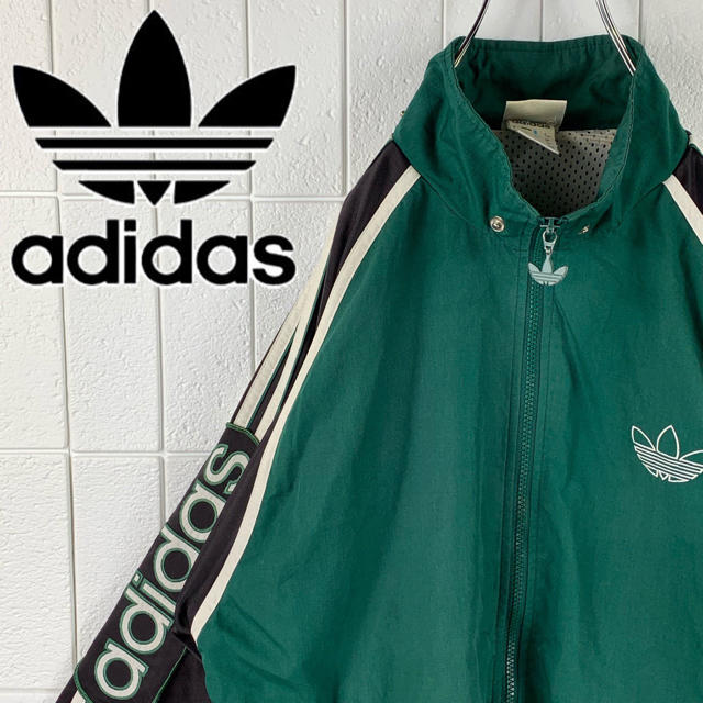 adidas(アディダス)のnarisaさん 専用 アディダス アームロゴ ゆるだぼ 90s ナイロン メンズのジャケット/アウター(ナイロンジャケット)の商品写真