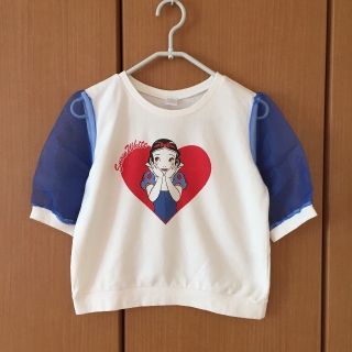 ディズニー(Disney)の袖がシースルーの白雪姫Tシャツ(Tシャツ(半袖/袖なし))