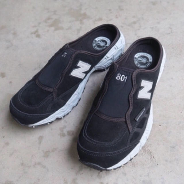 26 New Balance M801SBK サンダル スリッポン