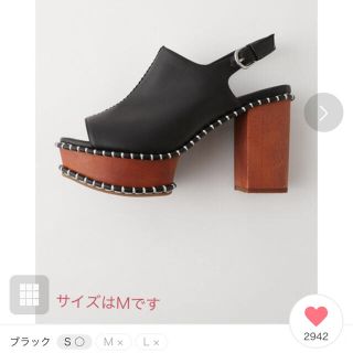 マウジー(moussy)のmoussy WOODEN SOLE SABOT(サンダル)