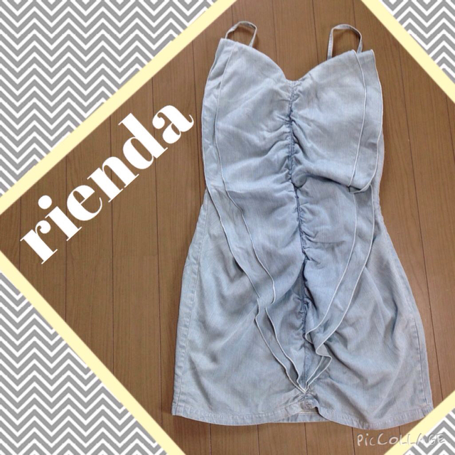 rienda(リエンダ)の💠riendaのデニムワンピース レディースのワンピース(ミニワンピース)の商品写真