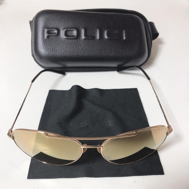 POLICE(ポリス)のPOLICE GOLD ティアドロップサングラス メンズのファッション小物(サングラス/メガネ)の商品写真