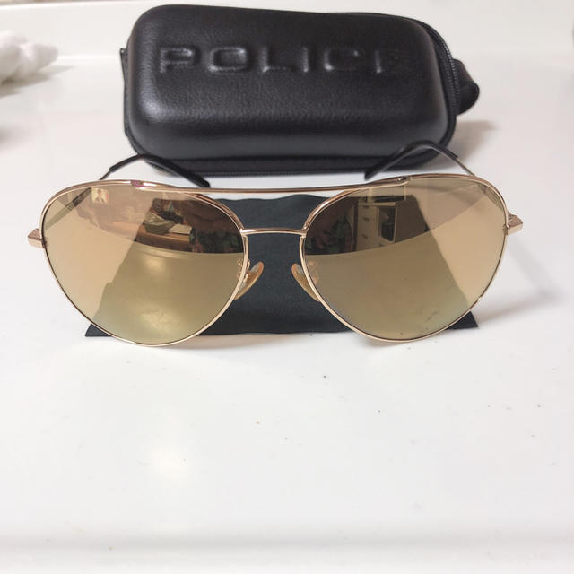 POLICE(ポリス)のPOLICE GOLD ティアドロップサングラス メンズのファッション小物(サングラス/メガネ)の商品写真