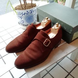 クロケットアンドジョーンズ(Crockett&Jones)の美品 クロケット＆ジョーンズ グロブナー シングルモンクストラップ 7.5E(ドレス/ビジネス)