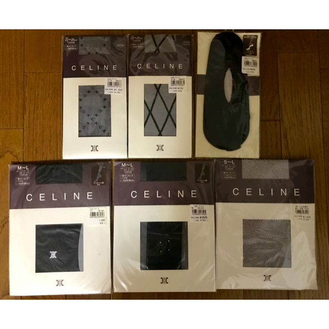 celine(セリーヌ)の新品未使用 定価7,140円 セリーヌ CELINE ストッキング 6点セット レディースのレッグウェア(タイツ/ストッキング)の商品写真