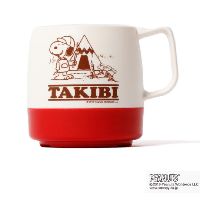 THE NORTH FACE(ザノースフェイス)のDINEX SNOOPY MUG(RED) ダイネックス 限定 スポーツ/アウトドアのアウトドア(食器)の商品写真