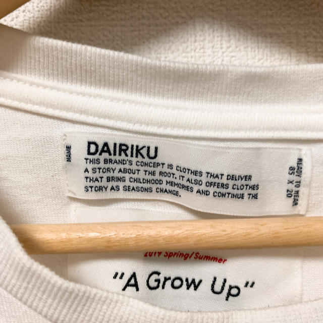 SUNSEA(サンシー)のdairiku adult tシャツ 2回着用 メンズのトップス(Tシャツ/カットソー(半袖/袖なし))の商品写真