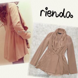 rienda♡新品♡ラッフルカラーブラウジングジャケット