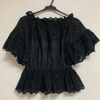 ダズリン(dazzlin)のコットン刺繍オフショルトップス(シャツ/ブラウス(半袖/袖なし))