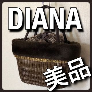 ダイアナ(DIANA)の３点おまとめ  DIANA ダイアナ かごバッグ ハンドバッグ ブラウン(かごバッグ/ストローバッグ)