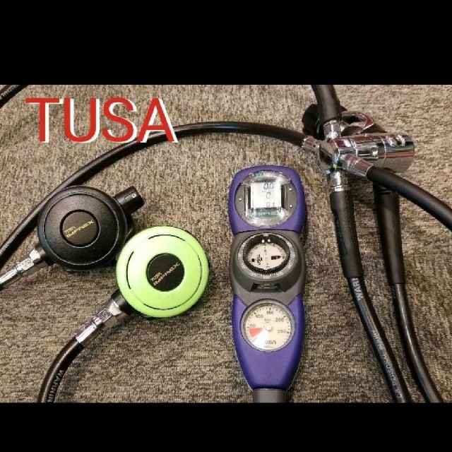 TUSA(ツサ)のTUSA レギュレーターセット スキューバダイビング ツサ ダイコン付き スポーツ/アウトドアのスポーツ/アウトドア その他(マリン/スイミング)の商品写真